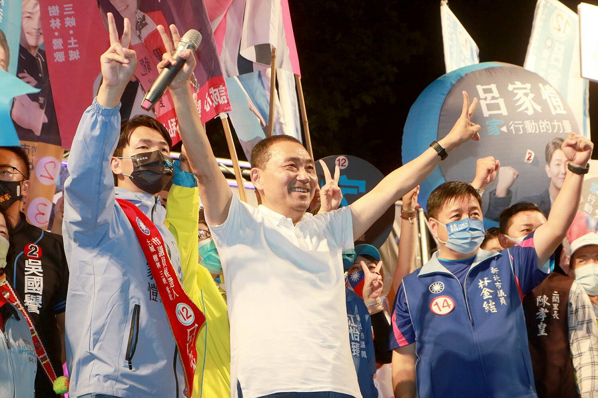 競選連任的新北市長侯友宜始終未明白說放棄2024競逐大位。 圖：侯友宜選辦提供(資料照片)