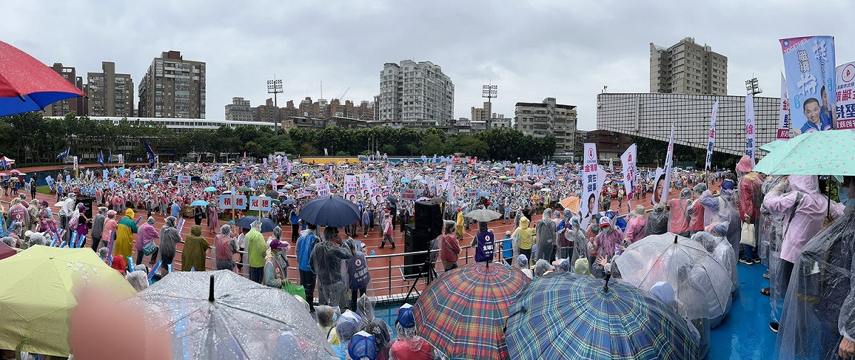 侯友宜中和競總成立吸引破萬支持者到場。 圖：侯友宜選辦提供