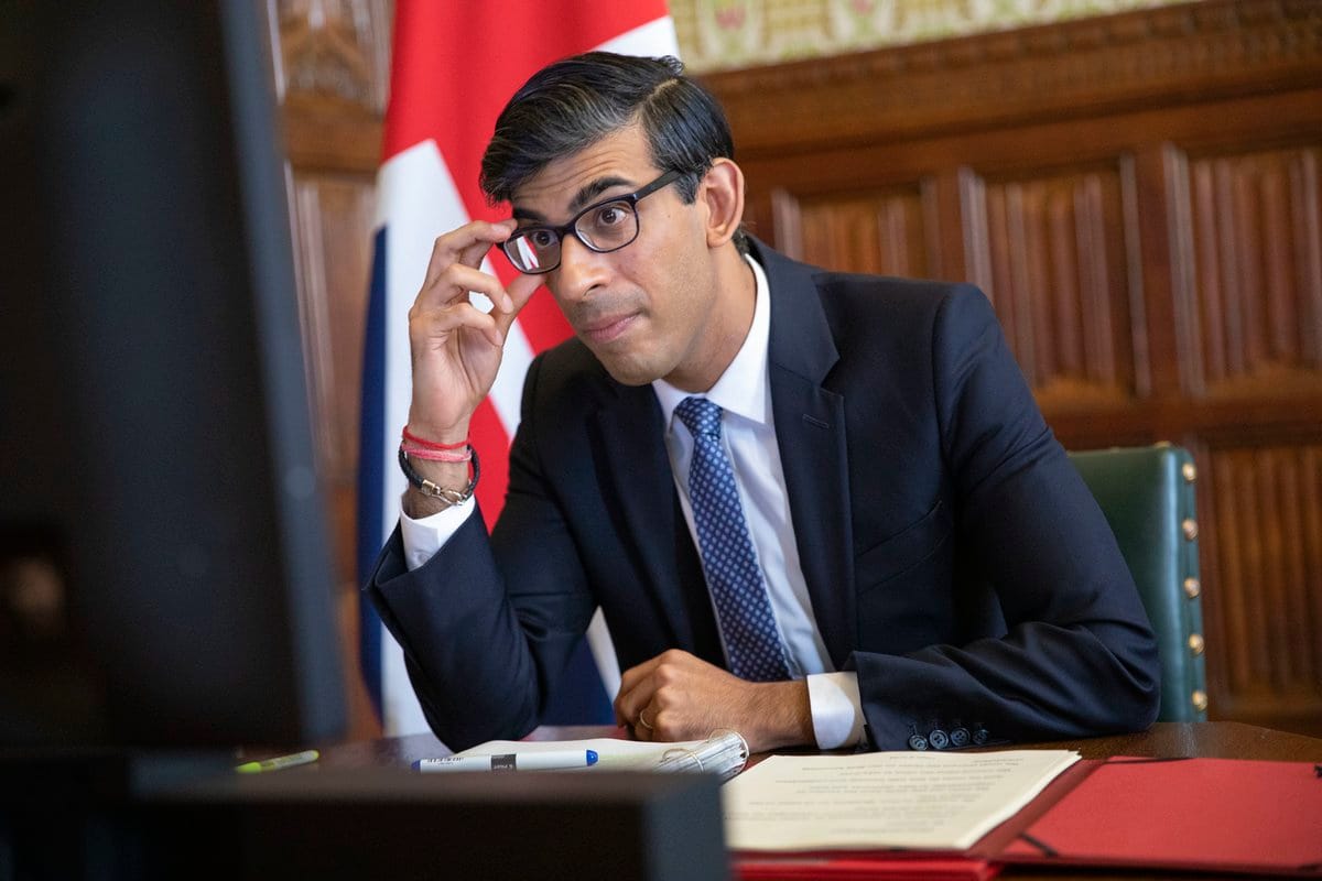 英國首相蘇納克。 圖：擷自蘇納克推特@RishiSunak（資料照）