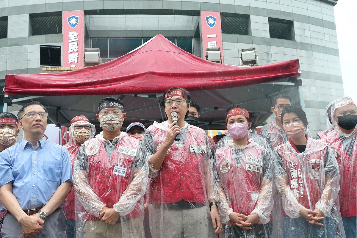 台灣基進黨今日在國民黨中養黨部發表演講 圖：台灣基進提供