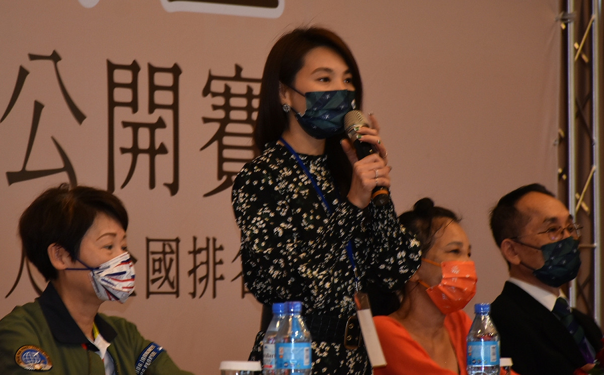 高雄市港都國標舞體育運動舞蹈協會理事長蔡宛蓁。 圖：孫家銘攝