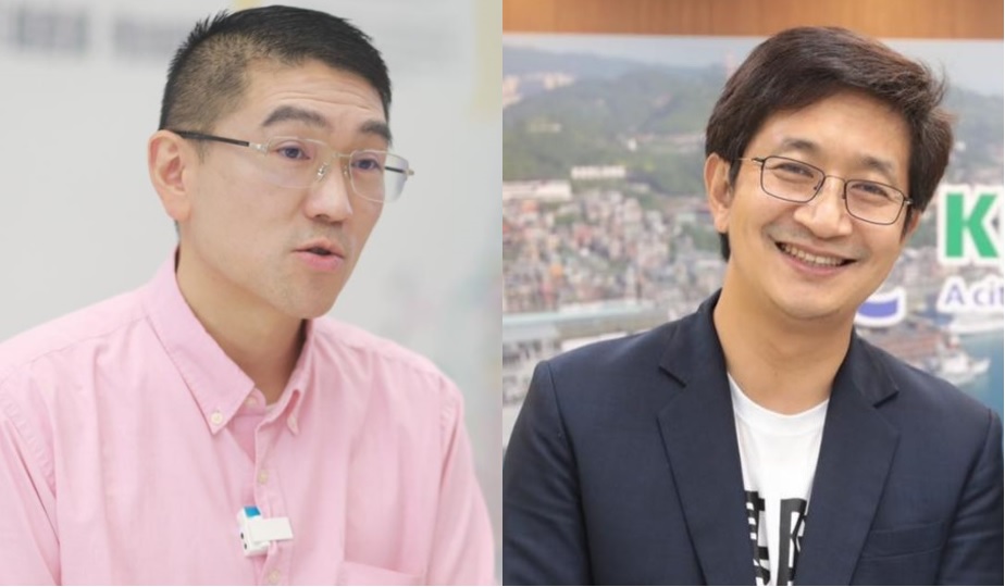 國民黨基隆市長候選人謝國樑、民進黨基隆市長候選人蔡適應。 圖：擷取自臉書