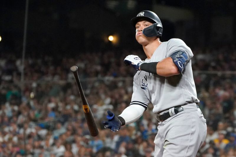 紐約洋基隊頭號球星「法官」Aaron Judge。 圖／美聯社／達志影像