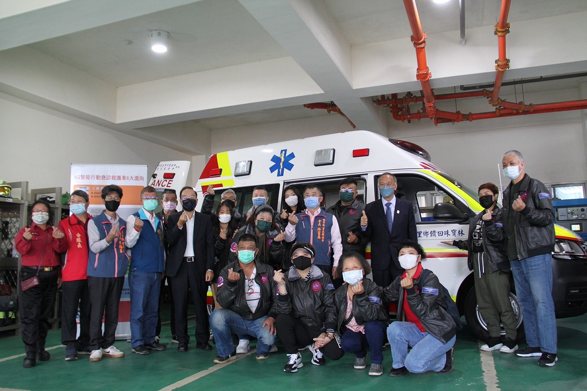 自成立至今，輝容社福基金會已捐助24台醫療救護等車輛。 圖：新北市消防局提供