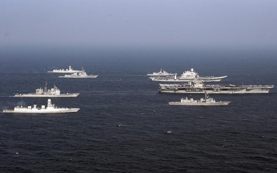美國前海軍作戰部長提議Quad國家應組建常設海上力量以應對中國軍力擴張。圖為2020年馬拉巴爾海上軍演。 圖：翻攝U.S. Navy
