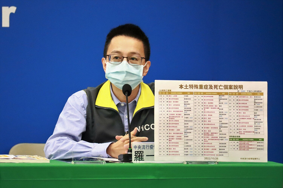 中央流行疫情指揮中心醫療應變組副組長羅一鈞。 圖：中央流行疫情指揮中心／提供