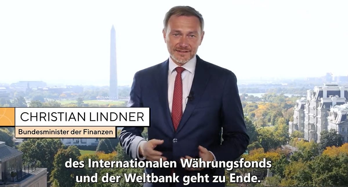 德國聯邦財政部長林德納 圖：翻攝自德國聯邦財政部推特