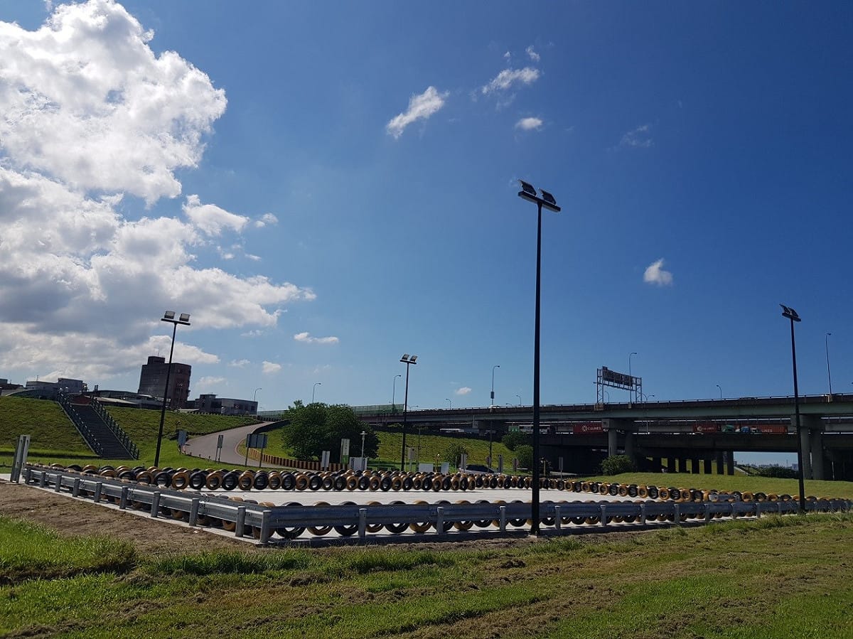 三重龍門機車練習場，幫考照族提升路考過關的機率，未來上路後也更能發揮騎車技巧。 圖：新北市高灘處/提供(資料照)