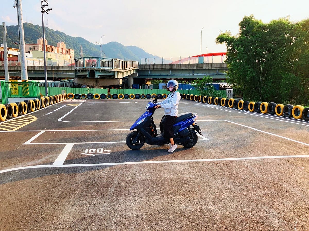 三鶯機車練習場正式開放。 圖：新北市高灘處提供
