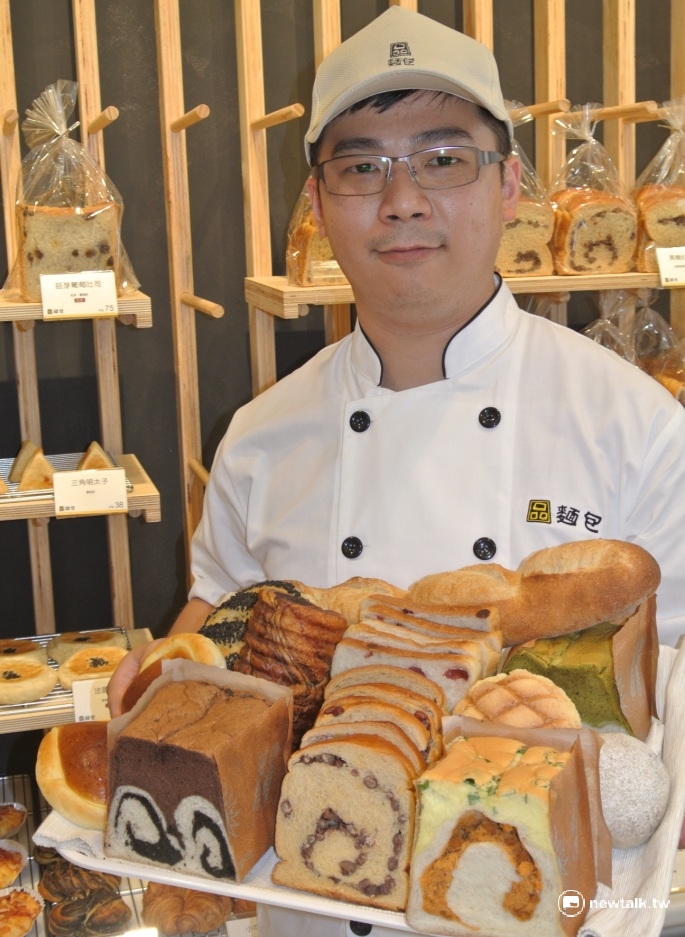 陳柏翰投入麵包產業10年，很難想像他曾經是「街頭小霸王」。 圖：唐復年/攝