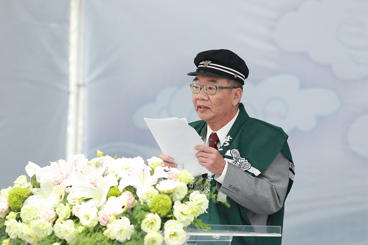政治受難者家屬代表葉光毅先生致詞。 圖：文化部提供