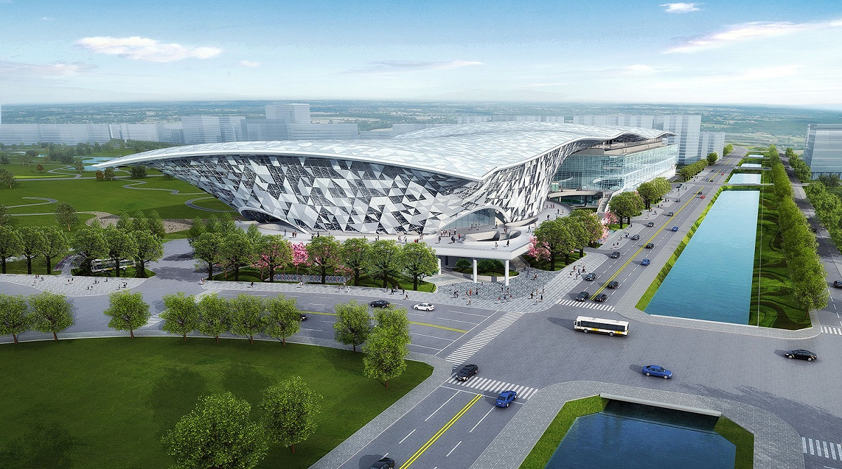 水湳國際會展中心3D模擬圖 圖:台中市政府提供