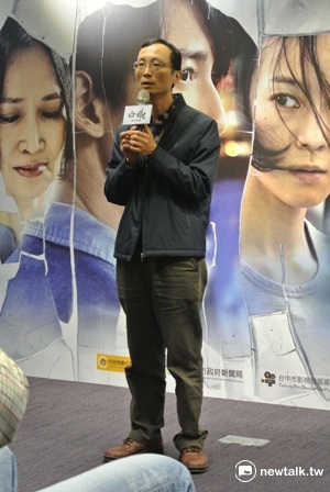 《白蟻-慾望謎網》導演朱賢哲23日出席首映記者會，朱賢哲是道地的台中人。 圖:唐復年