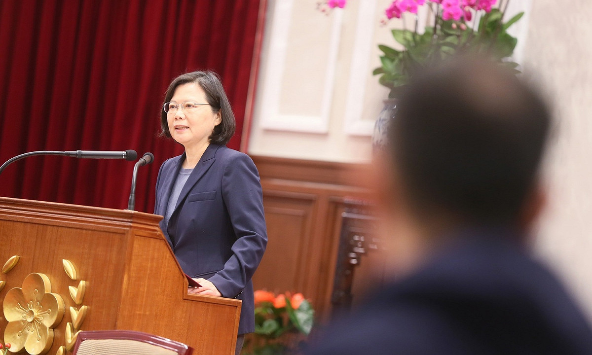 總統蔡英文27日接見「2017年冬季世界特殊奧林匹克運動會」代表團返國。 圖：總統府提供