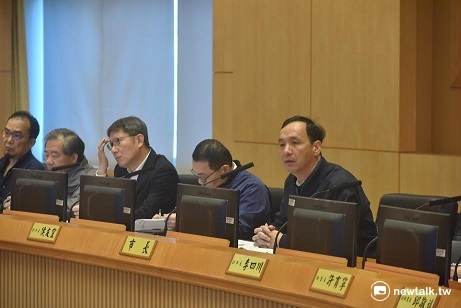 針對行政院長林全批評新北市部分前瞻建設有開工沒動工，新北市長朱立倫表示這是欲加之罪 圖:王峻昌