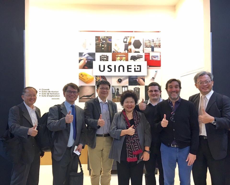 高雄市長陳菊，率領市府團隊到巴黎進行考察。 圖：翻攝自陳菊臉書