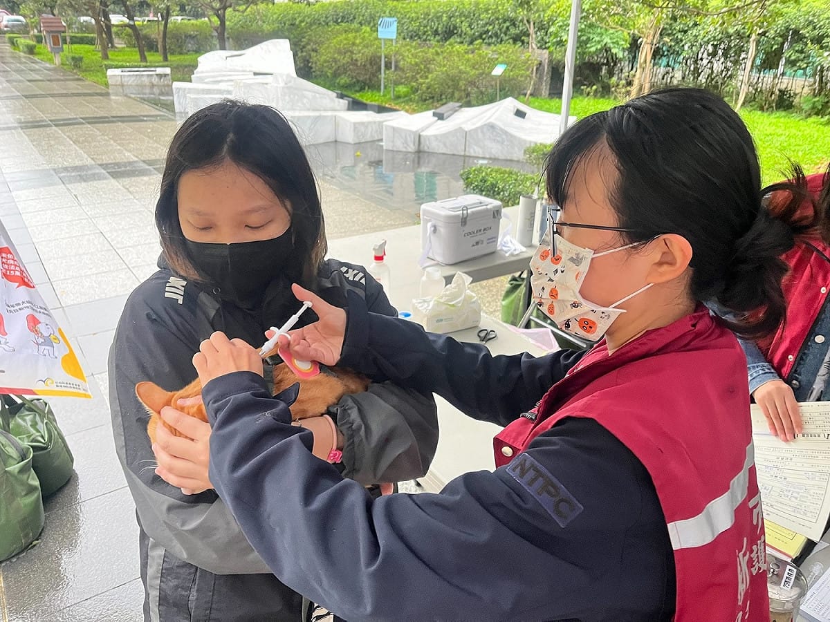 現在提供狂犬疫苗注射。 圖：新北市動保處提供