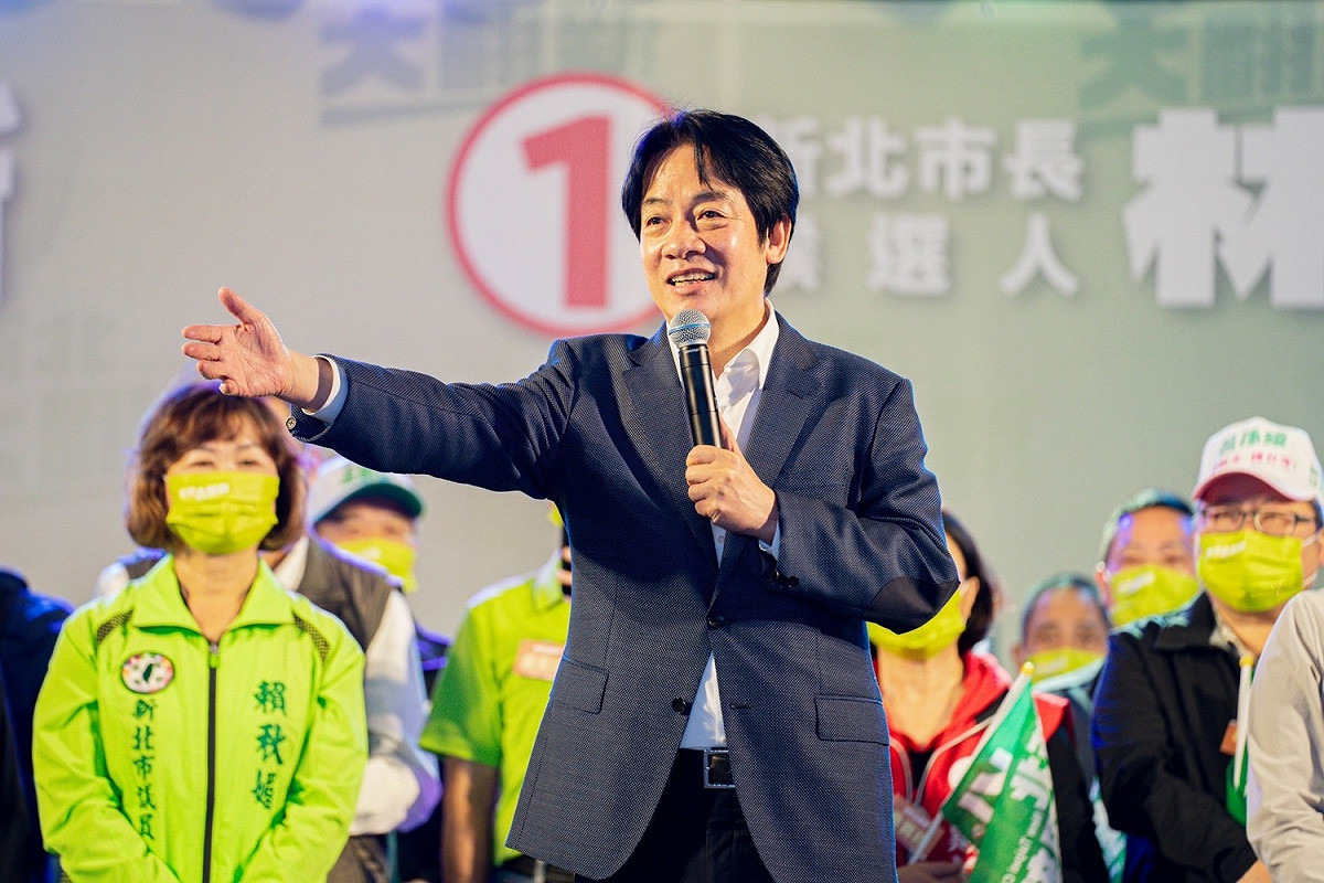 賴清德提到，林佳龍是民進黨的政治領袖，在他的年紀就有行政、立法歷練，而且還是「中央」加上「地方」磨練，非常難得。 圖：林競辦提供