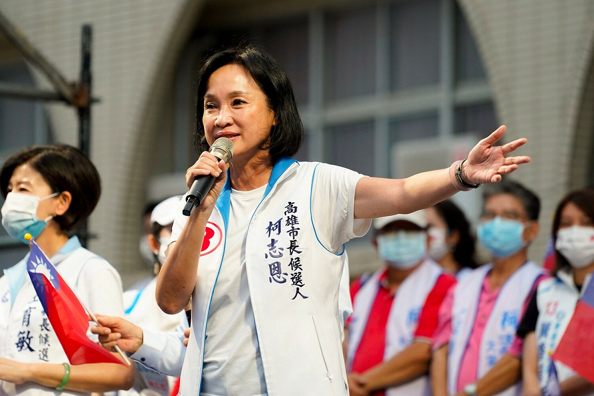 柯志恩宣示國民黨從南部重新出發。 圖：柯志恩競辦提供（資料照)