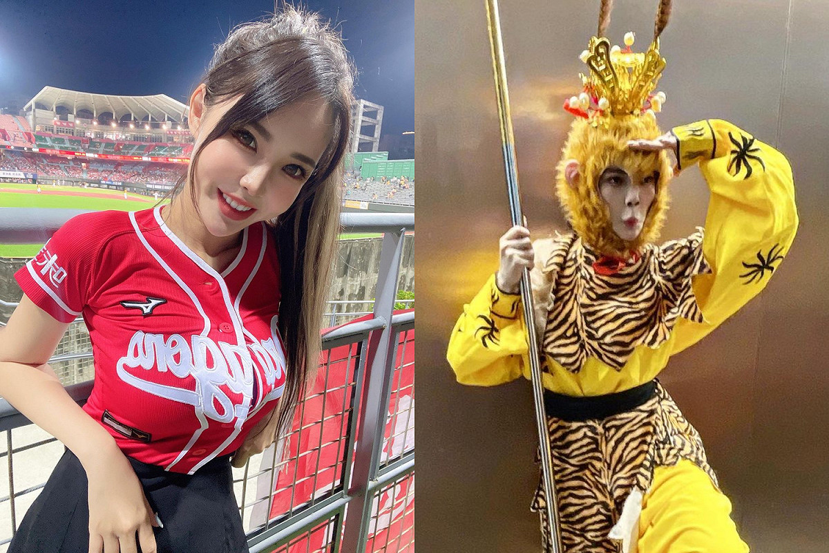 肝連妹扮成孫悟空。 圖：翻攝自IG/miaoo131