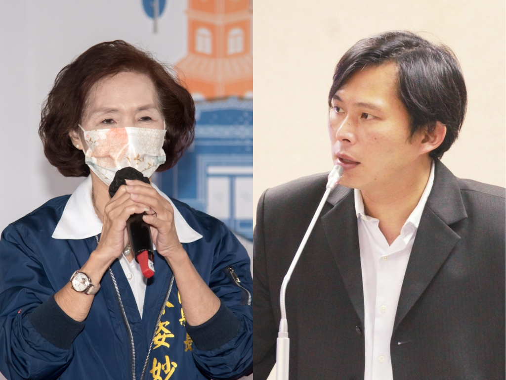 宜蘭縣長林姿妙涉貪案今(31)日首度開準備庭，時力前立委黃國昌前往旁聽。 圖：翻攝自林姿妙臉書、黃國昌辦公室提供(合成圖)