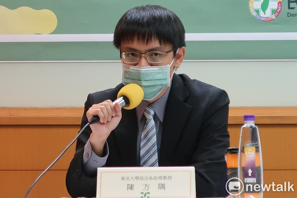 東吳大學政治系助理教授陳方隅 圖：林朝億/攝