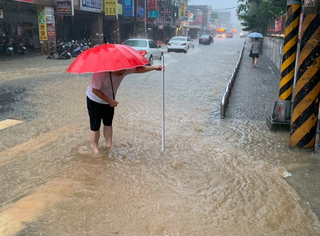 興建成洲國小透保水、成洲抽水站，已有效解決五股積淹水問題（資料照片）。 圖：新北市水利局/提供
