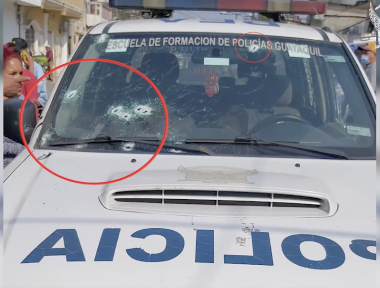 遭毒犯攻擊，厄瓜多傳多起爆炸、槍擊案，至少5位員警傷亡。 圖：翻攝自厄瓜多警署推特