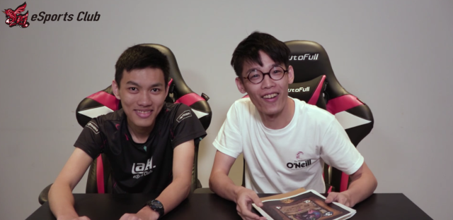 《爐石戰記》前職業選手羅傑(右)、薛喜(左)。 圖：翻攝自ahq eSports Club