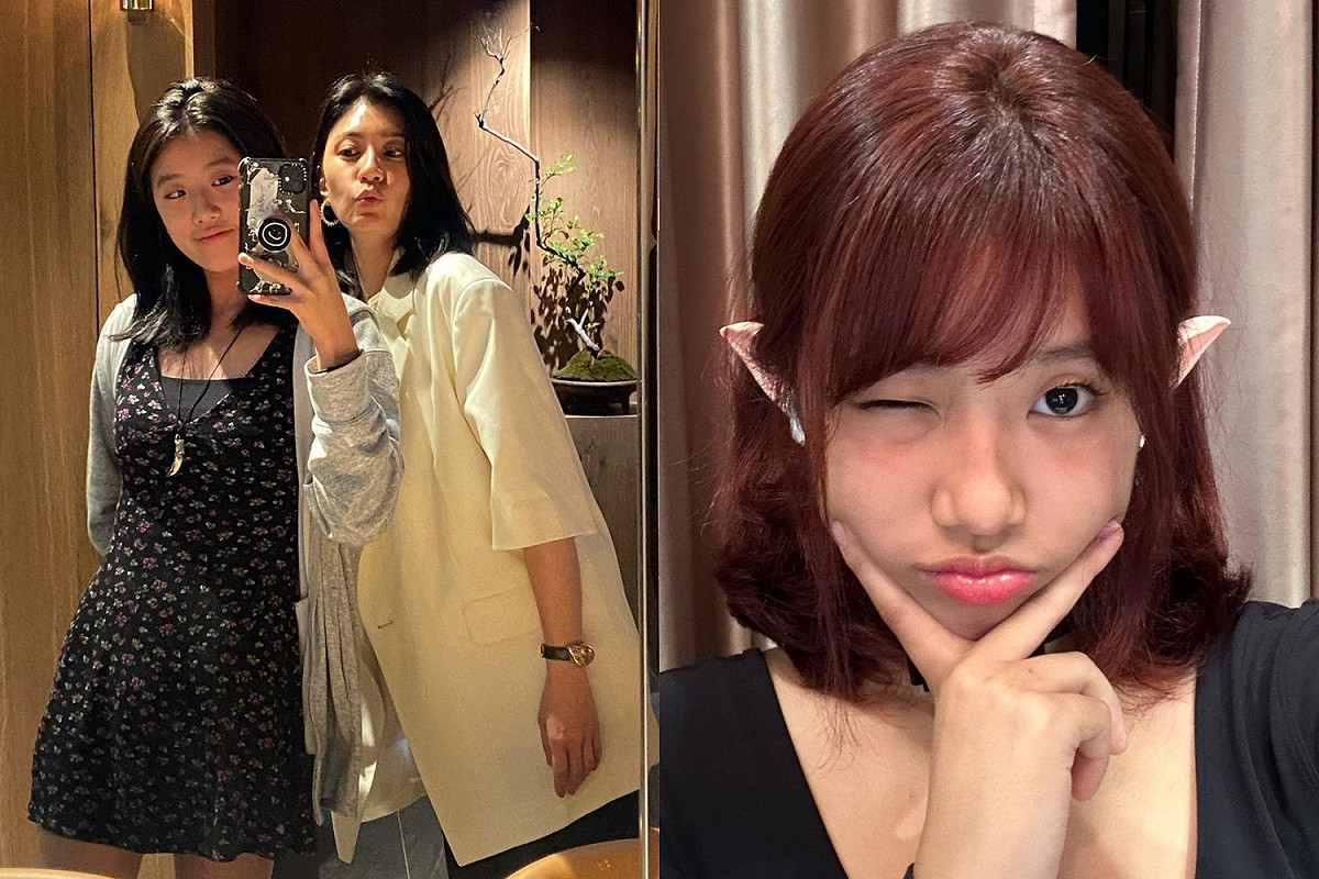 賈靜雯的大女兒「梧桐妹(Angel)」近期經常在IG分享成熟的穿搭。 圖：翻攝自IG/angelsun619