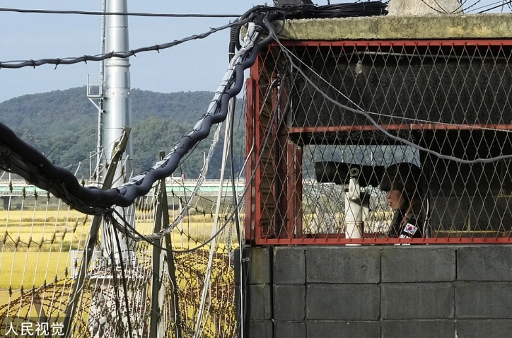 南韓與北韓間的軍事緩衝區。 圖 : 翻攝自環球網