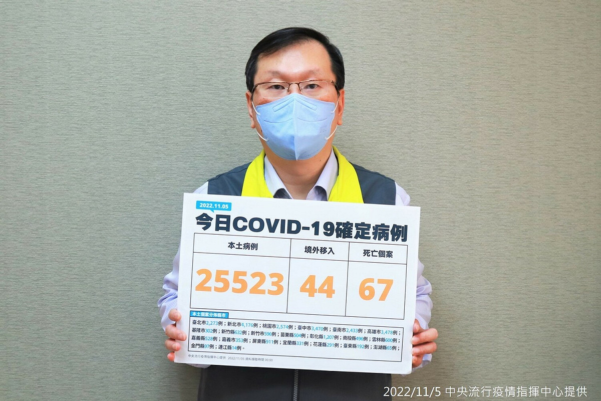 中央流行疫情指揮中心發言人莊人祥。 圖：中央流行疫情指揮中心／提供