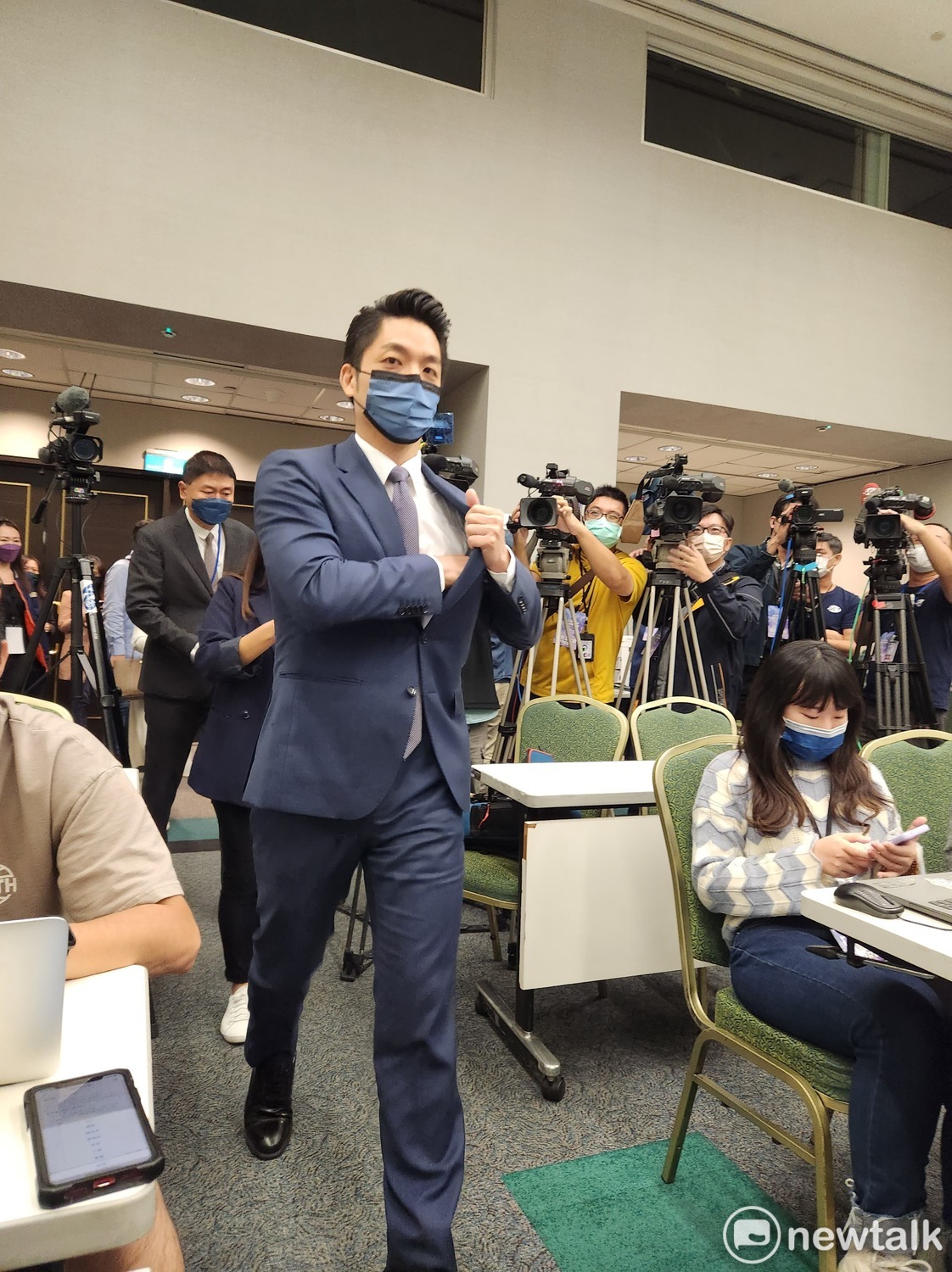 國民黨台北市長候選人蔣萬安。 圖：黃建豪/攝