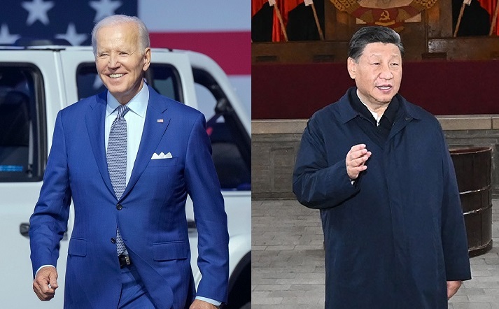 美國總統拜登（左）與中國國家主席習近平（右）將於 14 日下午 5 點左右進行會晤。 圖：新頭殼合成