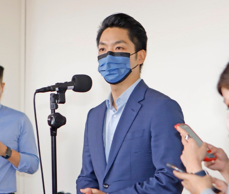 蔣萬安上午在立法院回應時事話題。 圖：蔣萬安辦公室/提供