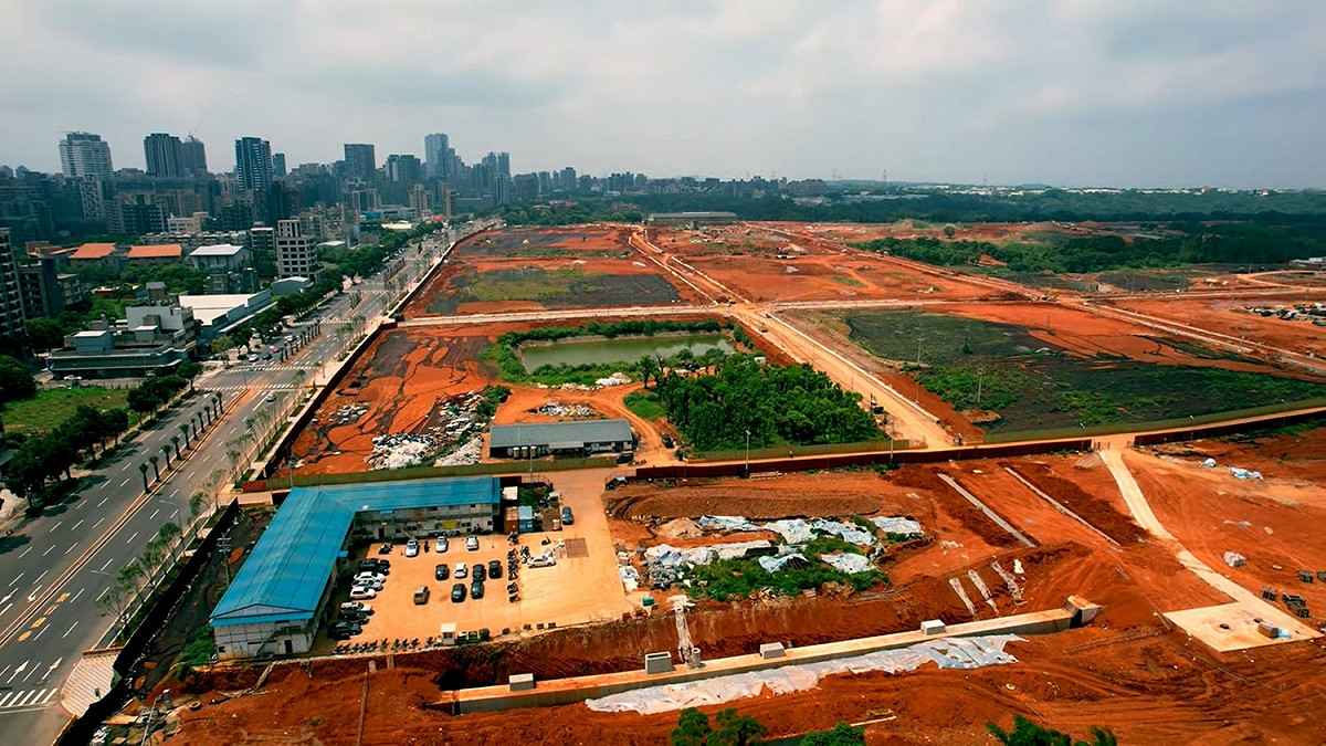 市府積極推動林口工一市地重劃區開發，全區總面積約108公頃，產業專用區約佔67頃。 圖：新北市經發局提供