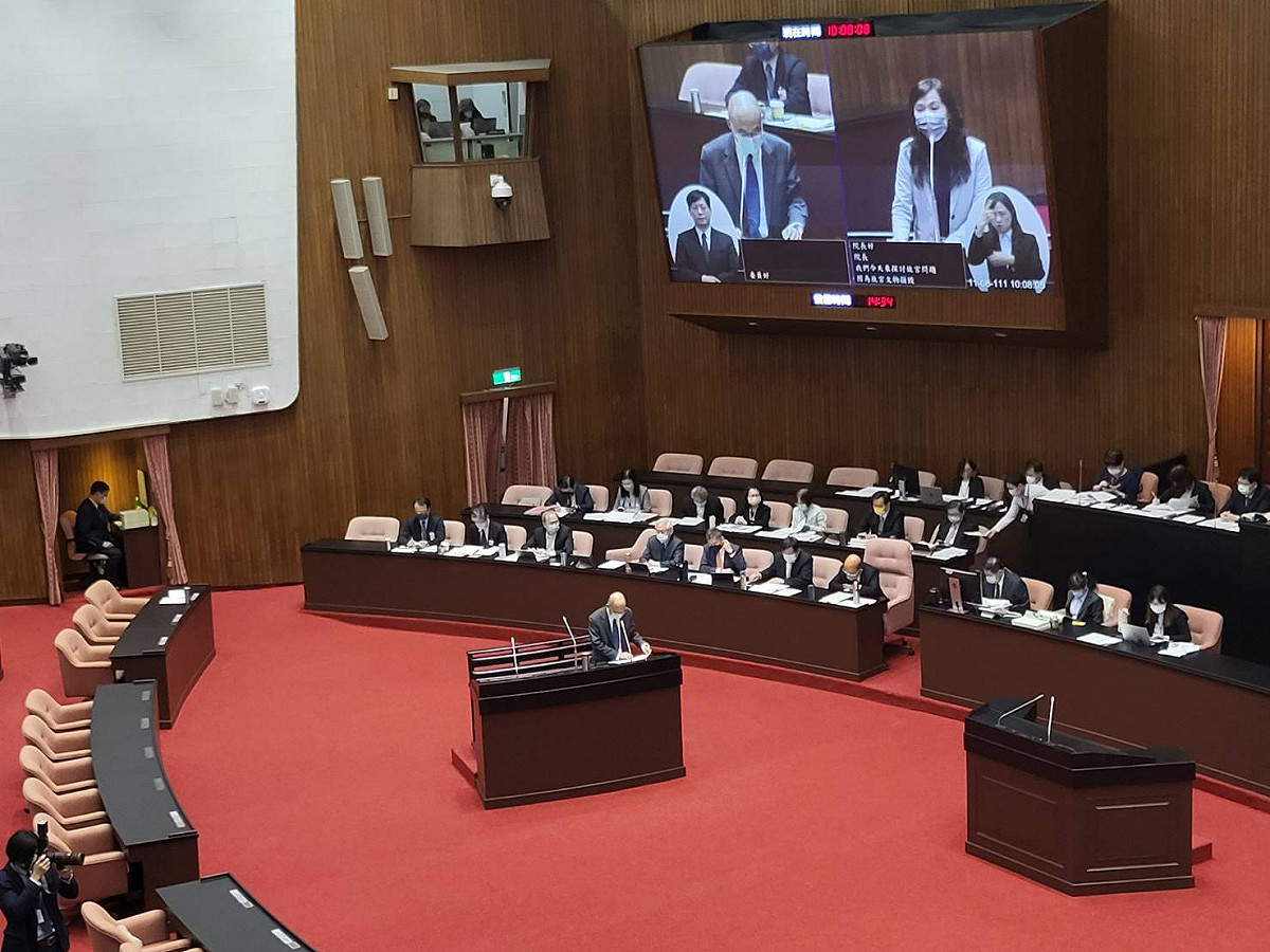 吳密察今赴立院備詢。 圖:陳佩君/攝