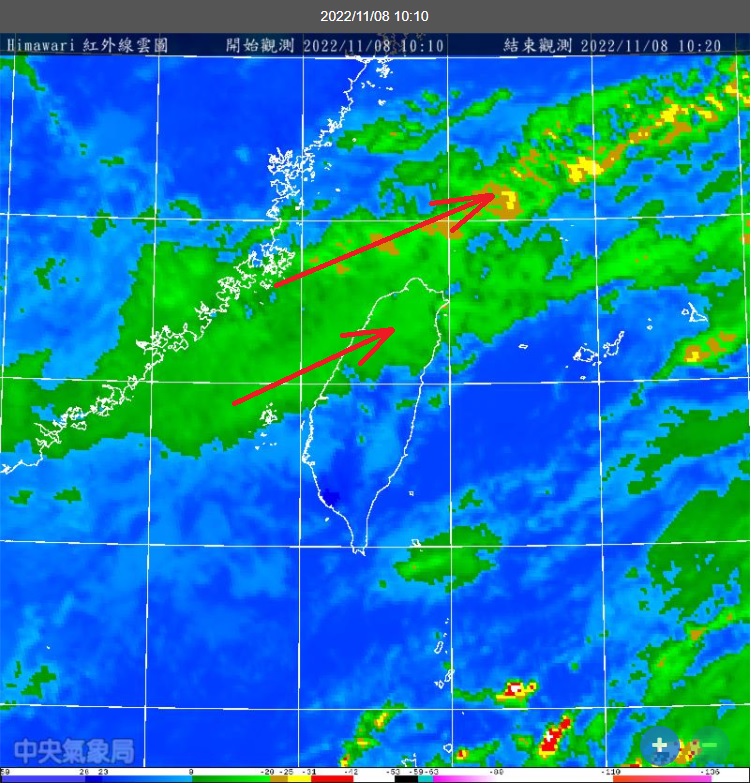 鄭明典表示受到東北季風上的潮濕氣流影響，中部以北要看到月食機率較低。 圖：取自鄭明典臉書