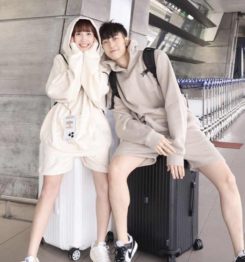 前PS女孩成員粿粿和藝人范姜彥豐近日飛往日本旅遊。 圖：翻攝自粿粿IG