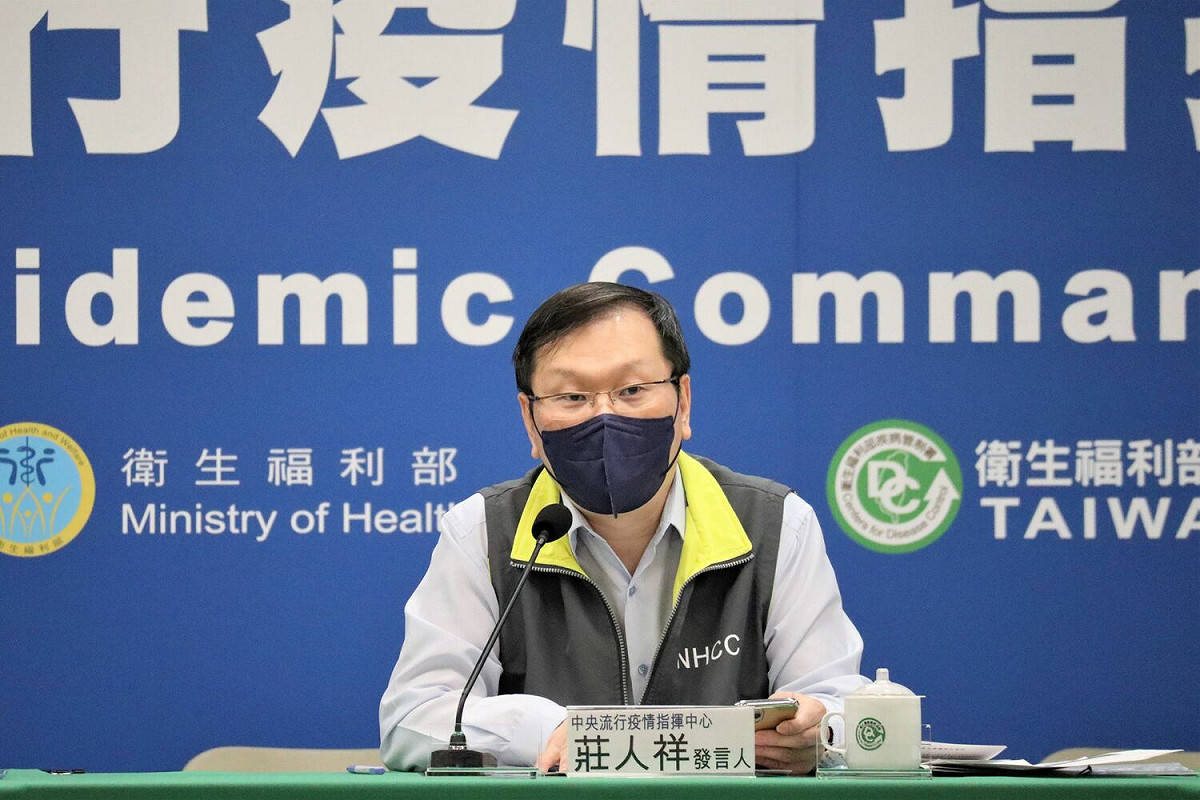 中央流行疫情指揮中心發言人莊人祥。 圖：中央流行疫情指揮中心/提供