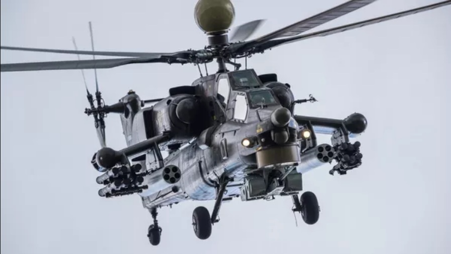 俄羅斯參加珠海航展，本屆主力推銷「Mi-28」攻擊直升機。 圖： 俄羅斯國防出口公司提供