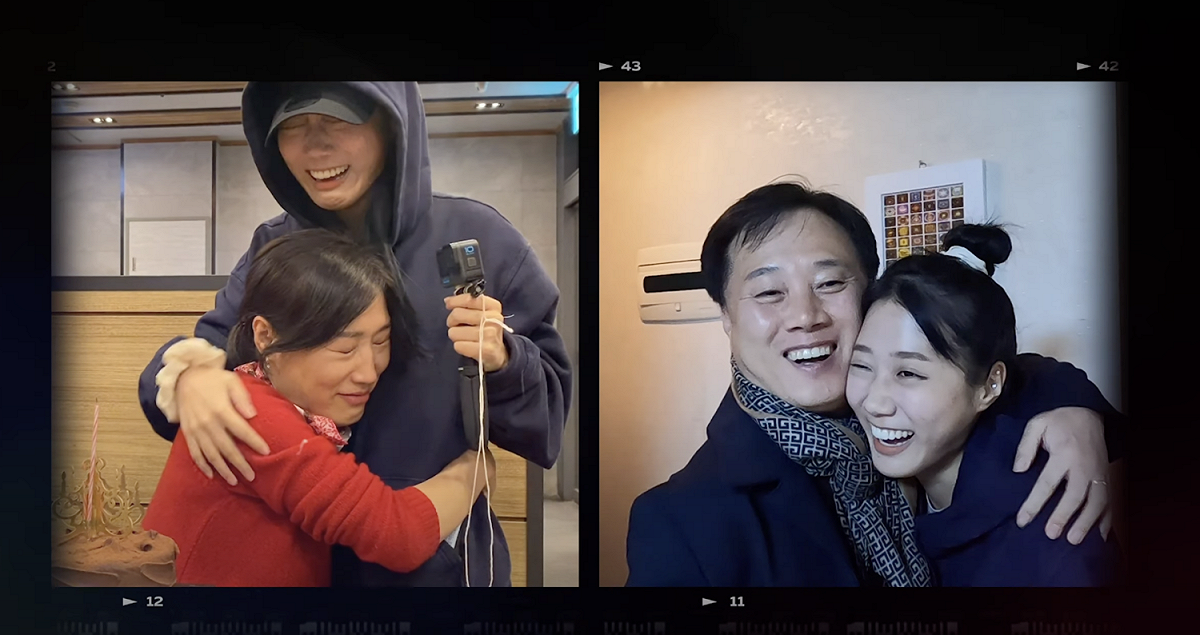 韓籍網紅金針菇近日快閃返家突襲爸媽。 圖：翻攝自韓勾ㄟ金針菇YT頻道