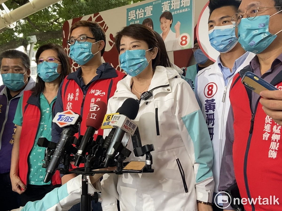 無黨籍台北市長候選人黃珊珊。 圖：周煊惠 / 攝