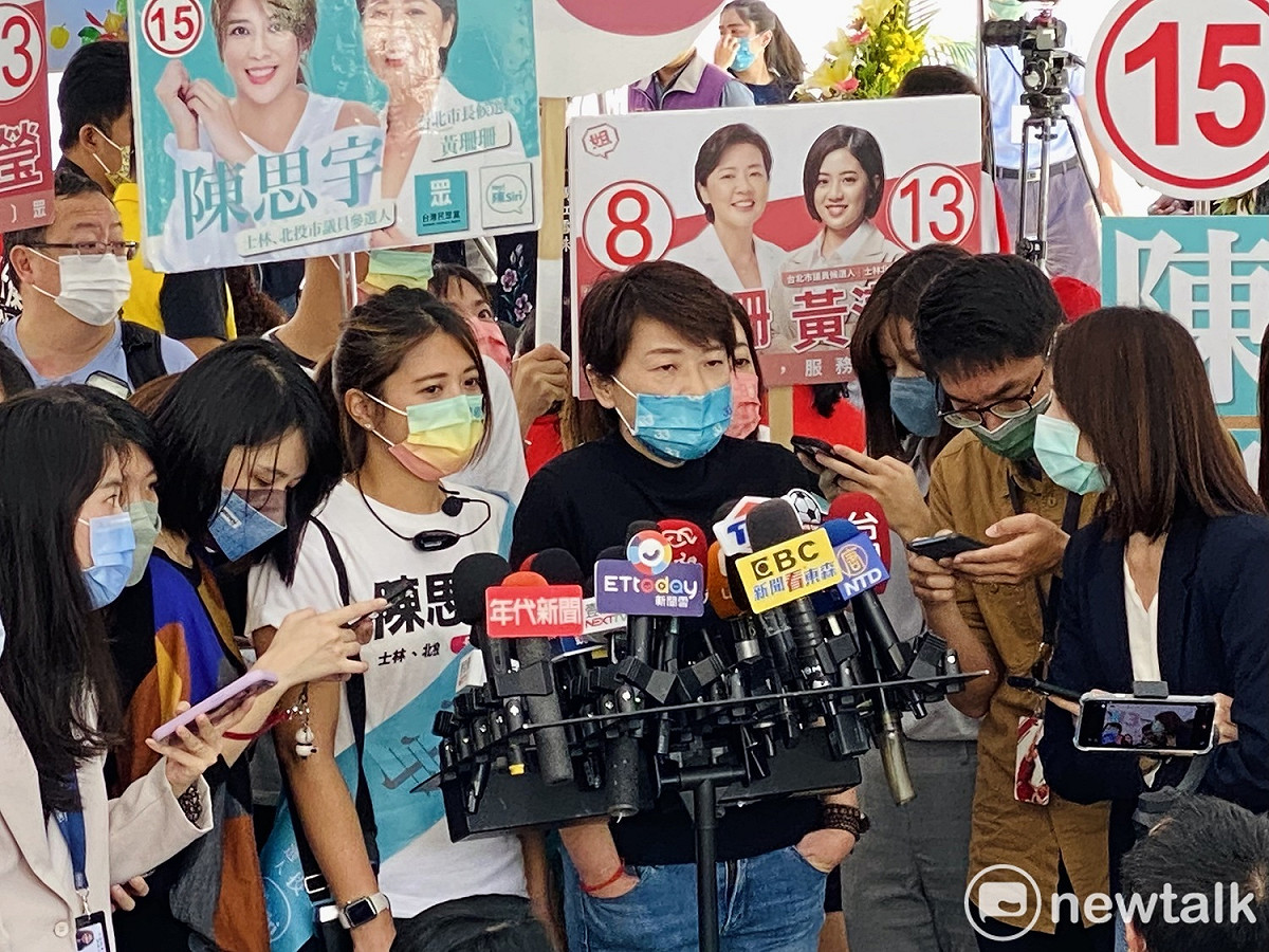 無黨籍台北市長候選人黃珊珊。 圖：周煊惠 / 攝