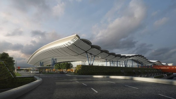有媒體爆料桃機第三航廈涉嫌違法施工。 圖：桃園機場公司／提供