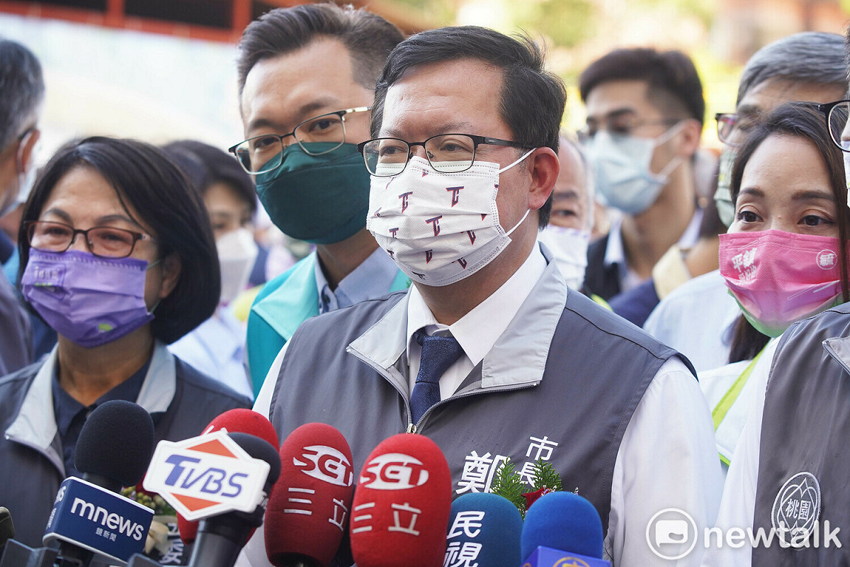 鄭文燦砲轟國民黨時期，張善政任行政院副院長任內並沒有支持桃園鐵路地下化是鐵的事實。 圖：林昀真／攝