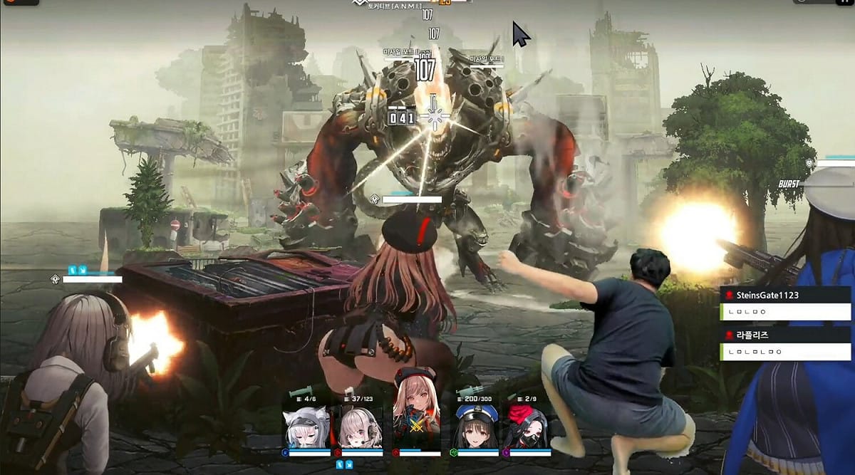 美少女槍戰動作手遊《勝利女神：妮姬》在各國開始營運後，獲得了相當高的人氣。南韓有位實況主 「똘똘똘이_」（jungtaejune）的神級模仿也讓網友笑翻。 圖：翻攝自Twitch/똘똘똘이_