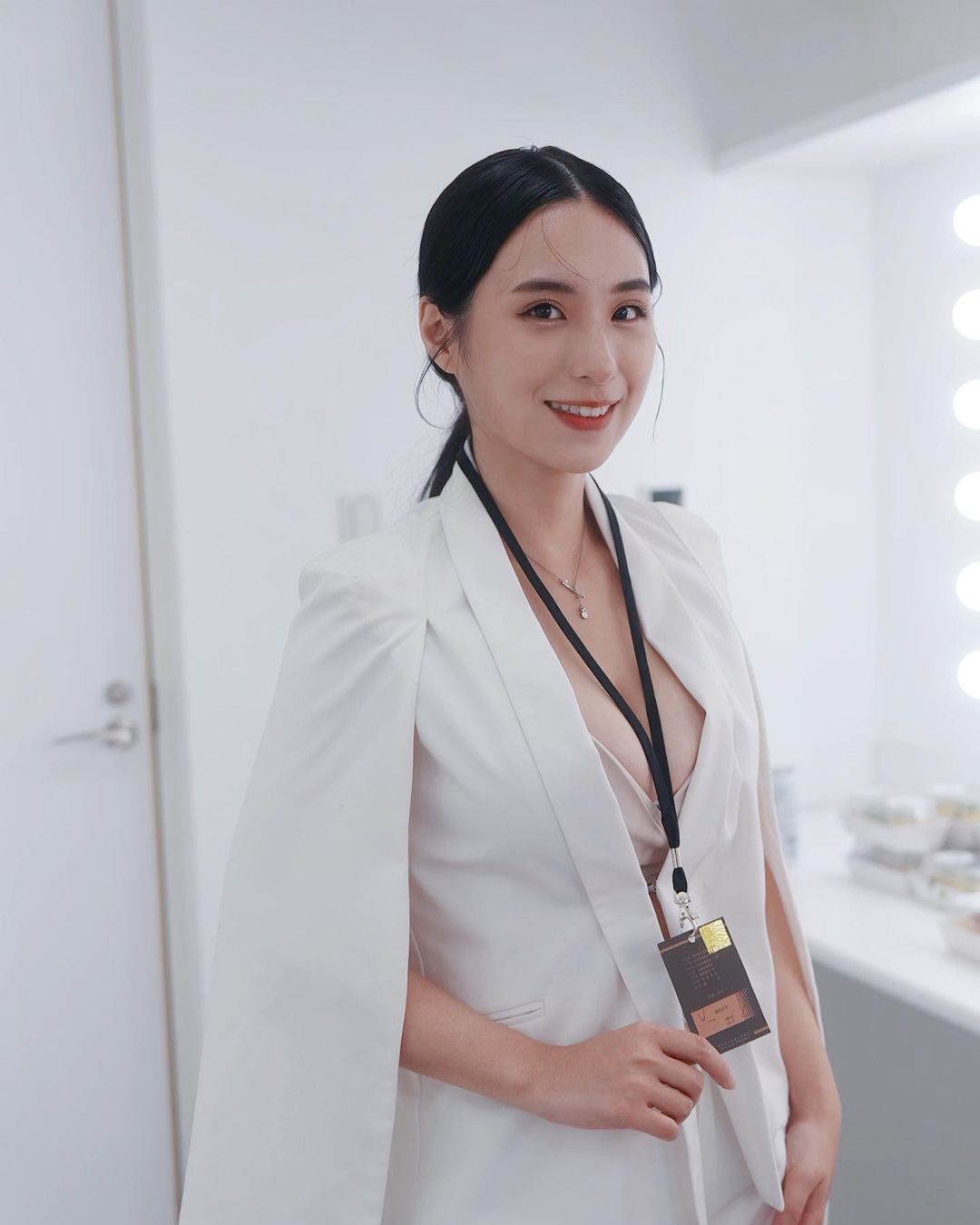 實況主「蘋蘋澎澎」擁有甜美外型和傲人上圍。 圖：翻攝自IG/chenping0627