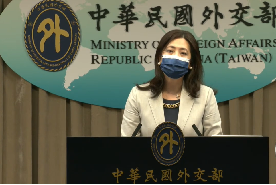 外交部發言人歐江安。 圖：擷自直播畫面