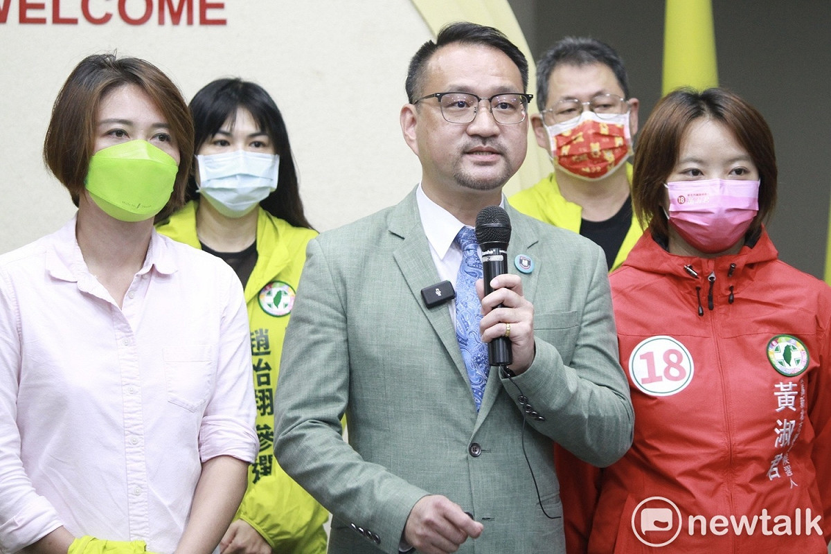 民進黨台北市議員阮昭雄宣布投入台北市中山北松山立委補選。 圖：周煊惠 / 攝